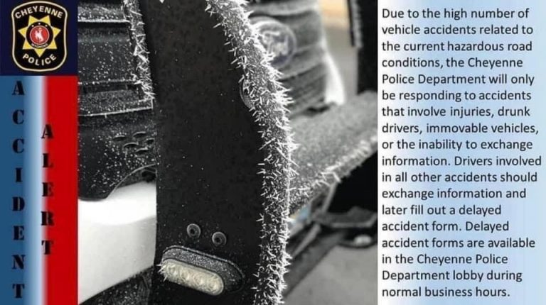 Cheyenne Police Department Issue City Wide Accident Alerts