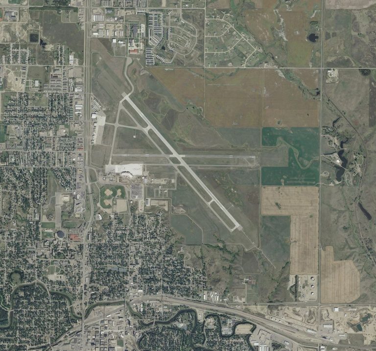 Grass Fire Threatens Minot International Airport