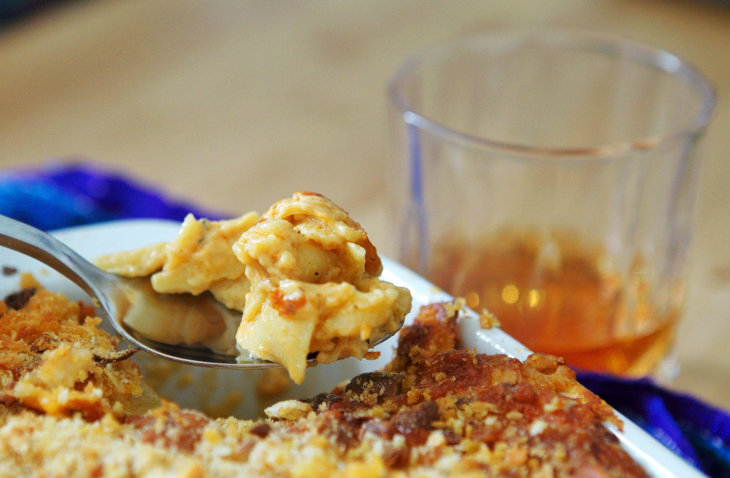 BBQ Bourbon Cheese Kugel Recipe