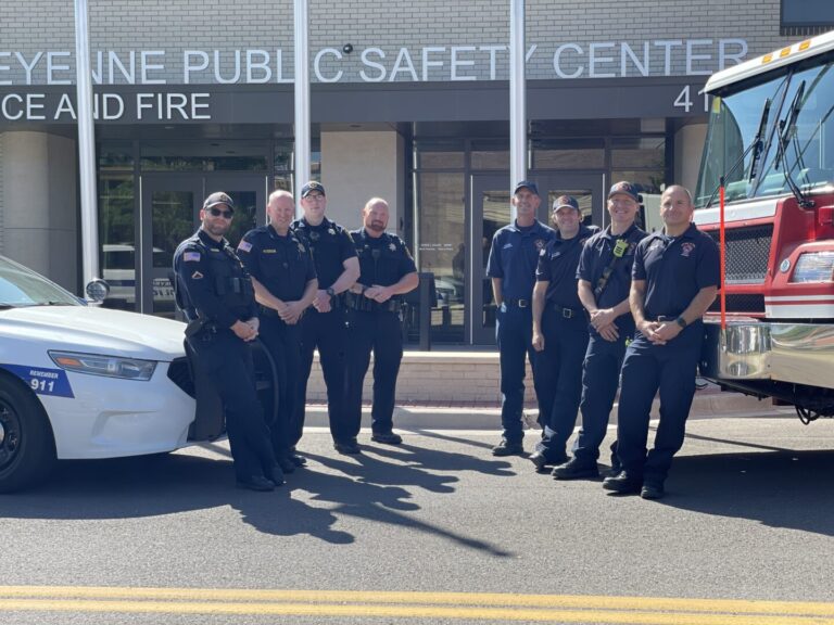 Cheyenne Fire Department and Police Department Compete for Blood Donations